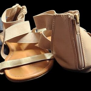 Justice Beige&Black Sandals